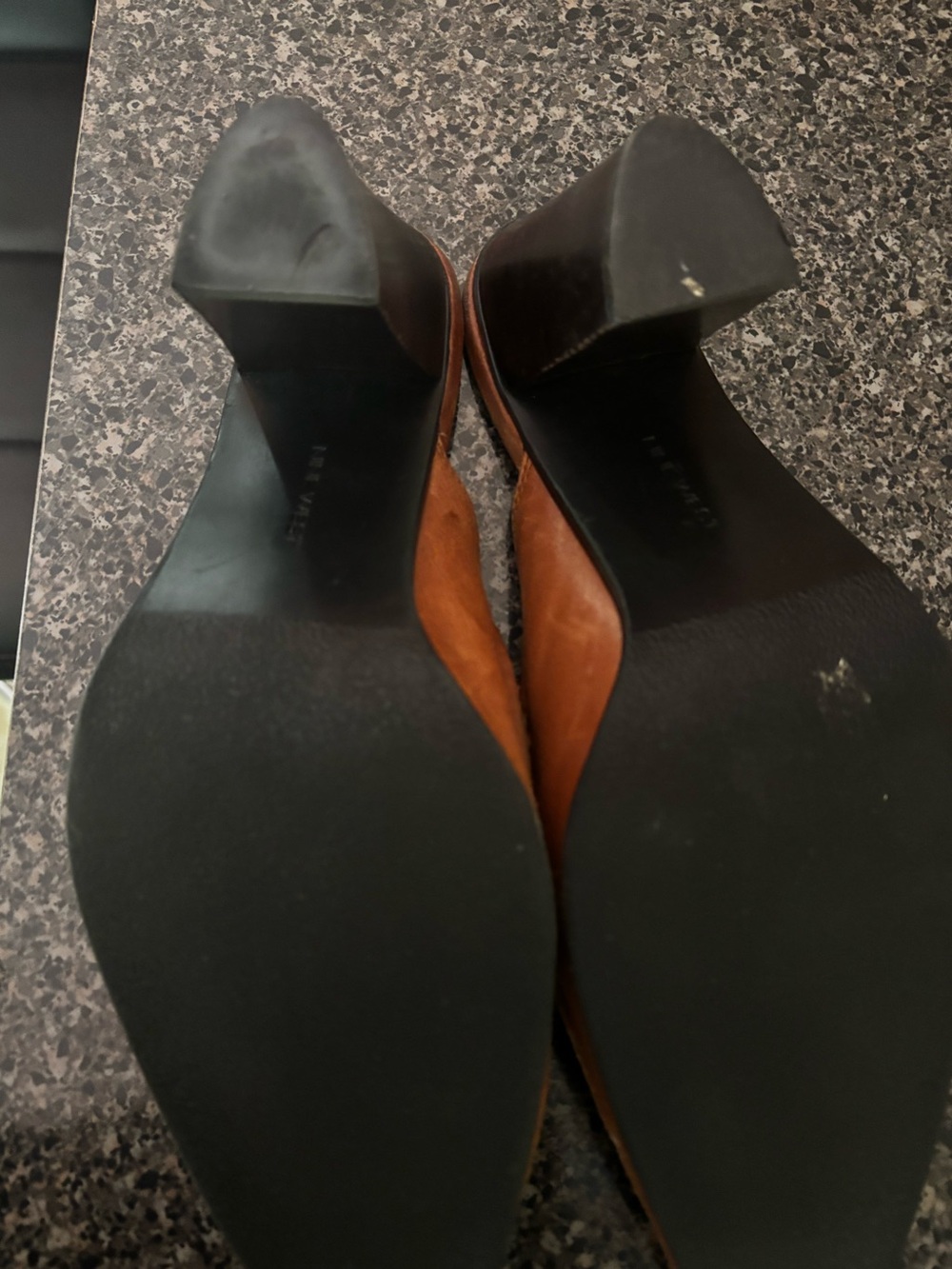 Nine West Tan Leather Pointed-Toe Slip-On Mules - Picture 5 of 5